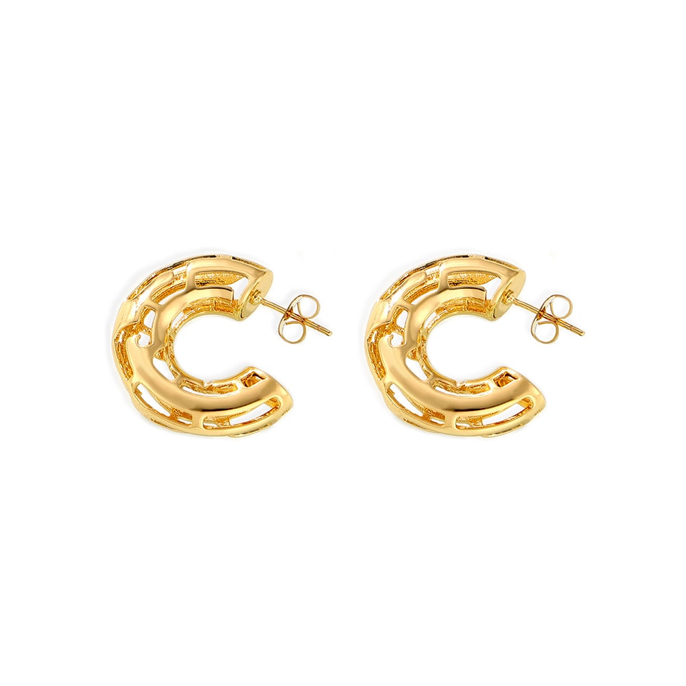 Cashew Lattice Earrings